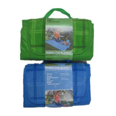 China Portable Oxford Printing Picnic Mat Free Packing Oxford Sand Printing Picnic Mat With Sleeve Paper Package for sale