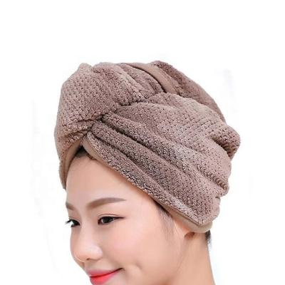 China Other Head Shower Spa Wrap Hair Dryer Hat Microfiber Terry Turban Dry Hair Towel For Home for sale