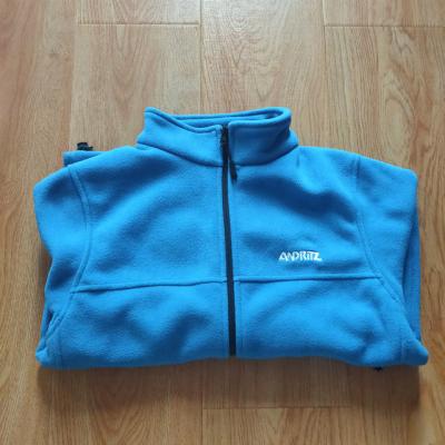 China Plus Size Full Zipper Polyester Outdoor Pocket Winter Warm 100% Fleece Jacket With Customized Color for sale