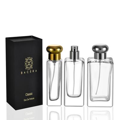 China Eco-friendly Recyclable Luxury Custom 30ml 100ml Rectangular Perfume Essential Oil Perfume Bottles Paper Gift Box Packaging Box for sale