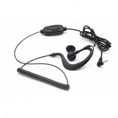 China Single side headband earhook earphone clip on earpiece for two way radio for sale