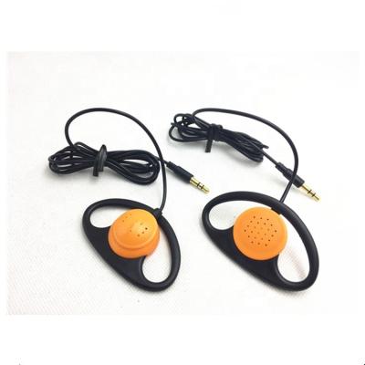 China Single side earhook headset flexible and soft rubber earphone material flexible tour guide radio over ear made in china for sale