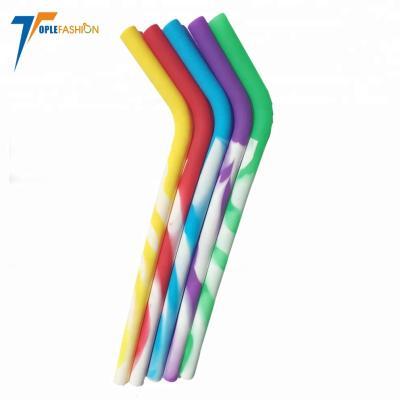 China Sustainable Multicolor Adult Reusable Drinking Straws Sets With Stainless Steel Cleaning Brushes for sale