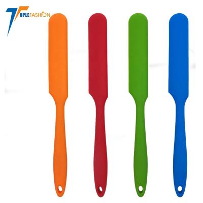 China Small Viable Non-Stick Heat Resistant Silicone Rubber Pot Spatulas Sets Scraper Kitchen Utensils for Baking and Baking for sale