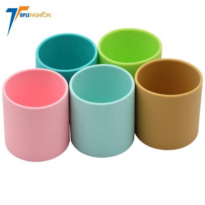 China BPA Free BPA BPA Free Drinking Cup Drop Proof Training Cups For Baby Silicone Training Cup Toddler Over 12 Months for sale