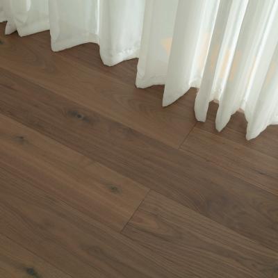 China European Soft Modern White Three-Layer Solid Color Solid Color Modern Design Three-Layer Plane Living Room Hotel Style Hardwood Walnut 3.0mm Wood Flooring for sale