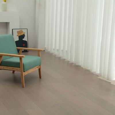 China Solid Color Modern European Soft White Three-Layer Modern Design Solid Color Plane Living Room Oak 3.0mm Wood Flooring for sale