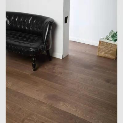 China Solid Color Modern European Soft White Three-Layer Modern Design Solid Color Plane Living Room Oak 3.0mm Wood Flooring for sale