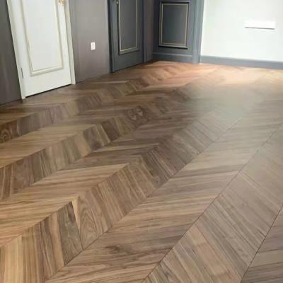 China Modern Soft White European Plane Style Living Room Oak Style Solid Color Design Modern Herringbone Parquet Flooring Herringbone Parquet Flooring for sale