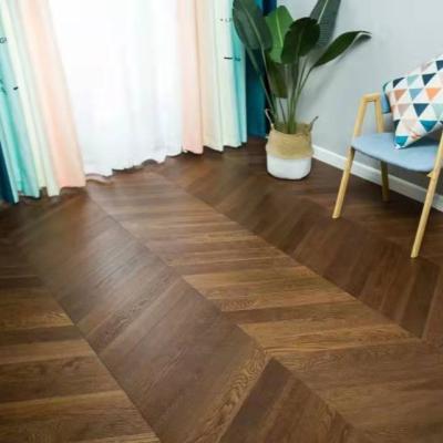 China Modern Soft White European Plane Style Living Room Oak Style Solid Color Design Modern Herringbone Parquet Flooring Herringbone Parquet Flooring for sale