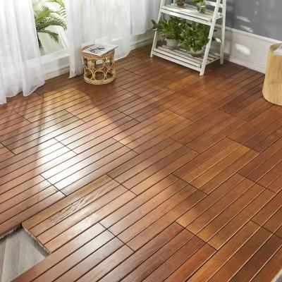 China 2022 3D hardwood wear-resistant non-slip pure log waterproof hot sale outdoor floor balcony deck hallway park balcony deck for sale