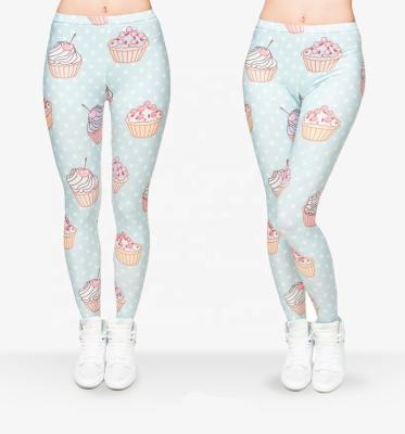 China Breathable Custom Print 92% Polyester 8% Spandex OEM Buttery Soft No See Through Ankle Length Workout Leggings For Women for sale