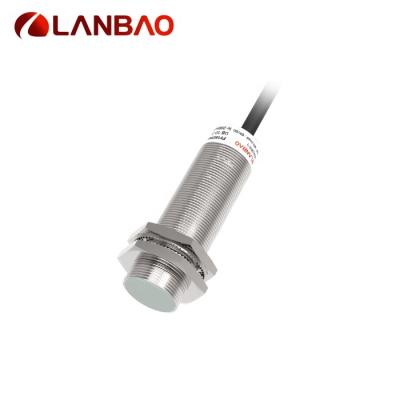 China LANBAO 40KHz m18 2mm 10-30vdc industrial automation distance proximity sensor inductive cable splice for speed speed test application for sale