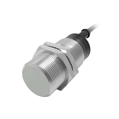 China Positioning LANBAO 20...250VAC 2 Wire M30 Capacitive Proximity Sensor With PVC Cable 10mm for sale