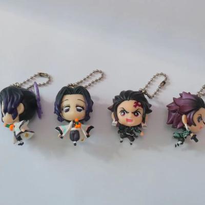 China Cartoon Toy High Quality Custom Plastic toys main chain cartoon Kimetsu no Yaiba Mini Human Action Figure for sale