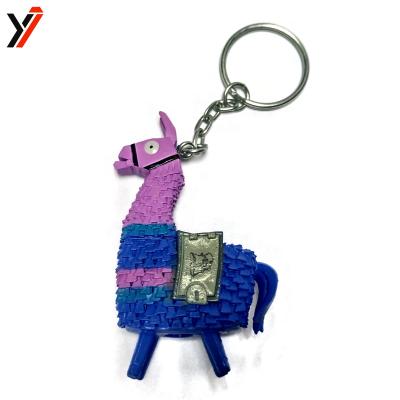 China PVC Plastic 3D Animal Keychain Custom 3D Display Toy Key Chain for sale