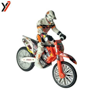 China MODEL TOY Custom Plastic Toy Maker Collectible Miniature Biker Scale Motor Bike Motocross Model Toy for sale