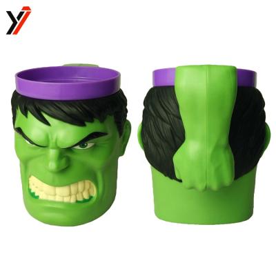 China Plastic 3D Mug OEM Shape 3D Anime Marvel Premium Custom Mug For Collection for sale