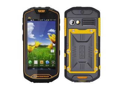 China 3G Dual Sim 4.5 Inches Rugged IP67 Smartphone With Two Way Radio and SOS Key for sale