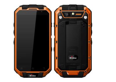 China Wildox Orange Rugged Waterproof Smartphone IP68 Dustproof With Quad Core 16GB for sale