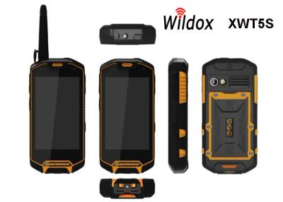 China 4.5 Inch Rugged Waterproof Smartphone Walkie Talkie with HD LCD for sale