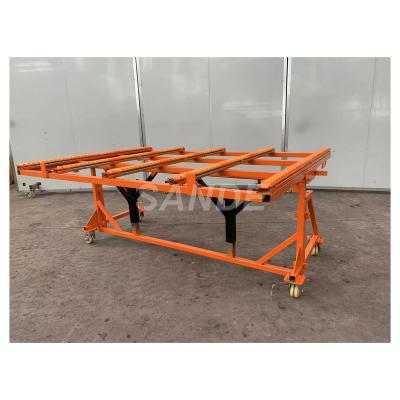 China Storage SANDE Marble Slab Transport Trolley Trolley Worktable for Granite Marble Stone Slabs and Glass for sale