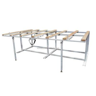 China Corrosion protection slab tilting table tilting table slab transport car trolley work table granite cut tools for sale