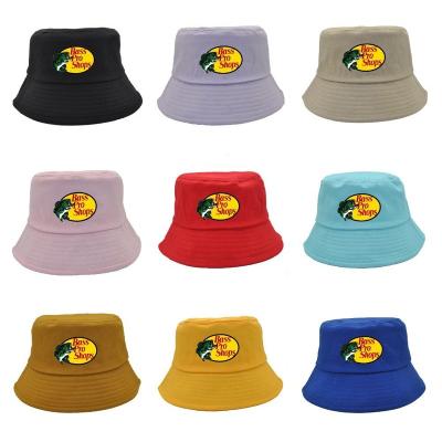 China Fashion Summer Outdoor Fisherman Hats Wholesale Printed Covers Custom Embroidery Logo Bass Bucket Hat Men Women Hats for sale