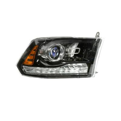 China Fits 2015-2021 Ram 1500 Left Halogen Headlight Assembly Projector Type With Bulb 68276123AB 68276122AB 1500 2500 3500 for sale