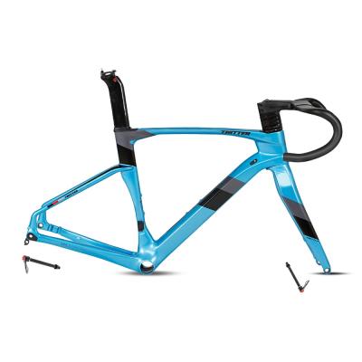 China 700C CYCLONE carbon fiber road bike frameset 48cm disc 700c road bike frame Twitter for sale