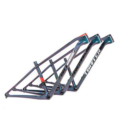 China Holographic MTB Bike Twitter Factory Carbon T900 mtb Frameset With 12*148mm Through Axle 29er Carbon Bike Frame for sale