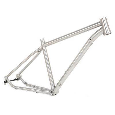 China 2021 Mountain Bikes Twitter Mountain Bike High End Frame 27.5 29er QR or BELLS Through Axle 12*142mm MTB Disc Brake Titanium Alloy Bicycle Frame for sale