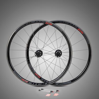 China Road Bikes Best Seller T800 Full Carbon Wheels 30mm 700C Rim Brake Carbon Road Bicycle Wheelsets for sale