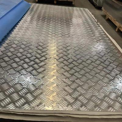 China Construction Embossed Diamond Aluminum Alloy Sheet Plate Diamond Plate Aluminum Foil for sale