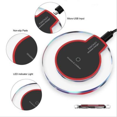 China Universal Wireless Charging Phone QI Wireless Charger K9 5W Wireless Charging for Android IOS Phone for sale