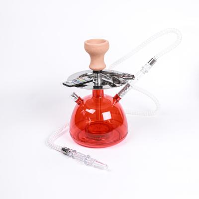 China Best Selling Goods Portable Using Clay Ceramics Pvc Pipes Hardware Portable Transparent Red Accessories Bubble Pot for sale