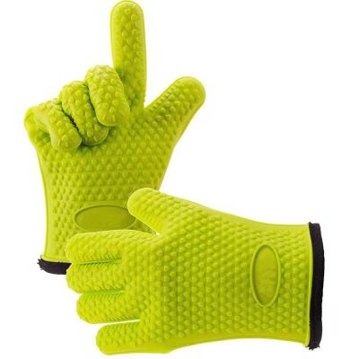 China Heat Resistant Silicone Oven Gloves CLASSIC Hot Sale BBQ Cooking Gloves for sale