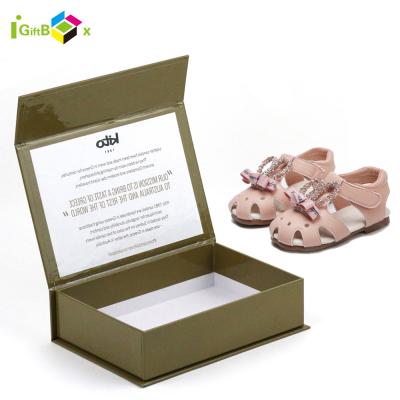 China High End Recycled Paper Materials Hard Box Cardboard Box Custom Packaging Shoe Box With Magnetic for sale