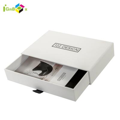 China Drawer Recyclable Product Packing Custom Cosmetics Gift Box With Card Kraft Paper Box for sale