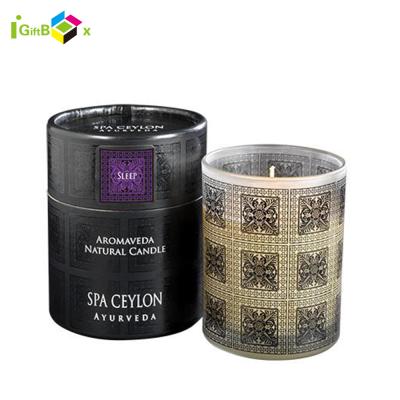 China Exquisite Customized Recyclable Cardboard Gift Candle Paper Tube Packaging for sale