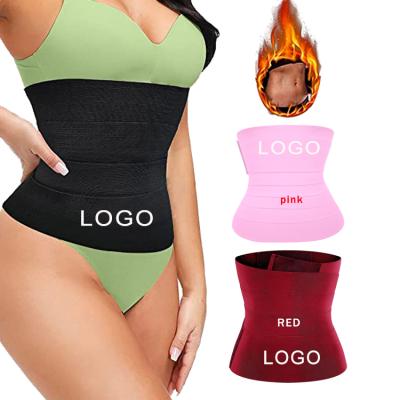 China 2021 Antibacterial Hot Sale Elastic Band Belly Wrap For Women Flat Waist Trainer Dolly Stomach Belt Weight Loss Belly Body Shaper for sale