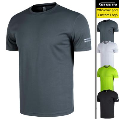 China Anti-Wrinkle OEM Custom Breathable White Slim Fit Fitness Gym Sports Seamless T-Shirt For Men for sale