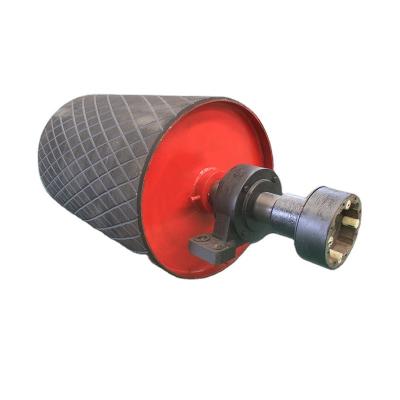 China Building Material Shops Factory Flat Belt Motor Drum Pulley Roller Conveyor Drum Head Pulley for sale