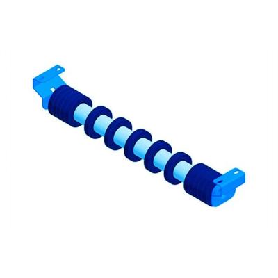 China Machinery Repair Shops Belt Conveyor Comb Roller Rubber Disc Idler for Acid Alkali Resistant Industry for sale