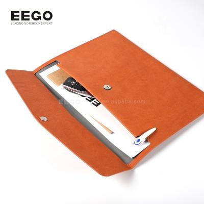 China PU Leather Folder Custom Logo Embossed Personalized Presentation Folder for sale