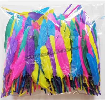 China Wholesale Ploybag Decoration Feather Craft Feather DIY Goose Feather Package 60.1g Material for sale