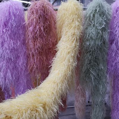 China Factory Direct Sales Quality Guarantee Cheap Ostrich 10ply Fluffy High Quality Feather Boa Feather Factory Direct Sales for sale