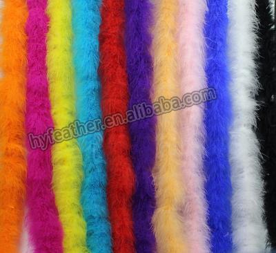 China Decoration Feather Manufacturer Factory Directly Newest Design Marabou Material High Main Quality Blue Feather Boa Customized for sale