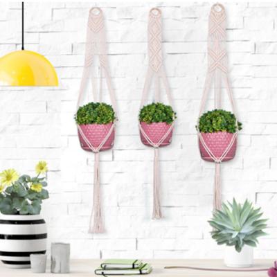 China China Burst Simple Hanging Hanging Basket Hand - Woven Cotton Rope Home Tapestry Northern European Wind Wall Decorative Ornaments for sale