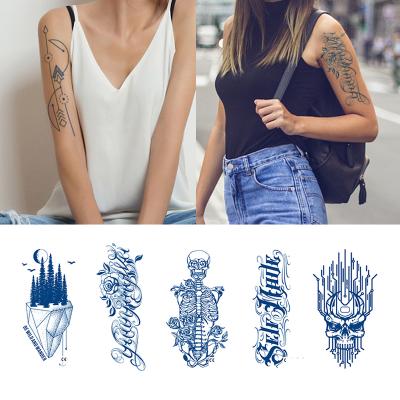 China Hot Sale Temporary Juice Tattoo Sticker Waterproof Herbal Temporary Semi-Permanent Lasting Body Art Arm Sleeve Leg Back 15 Days for sale